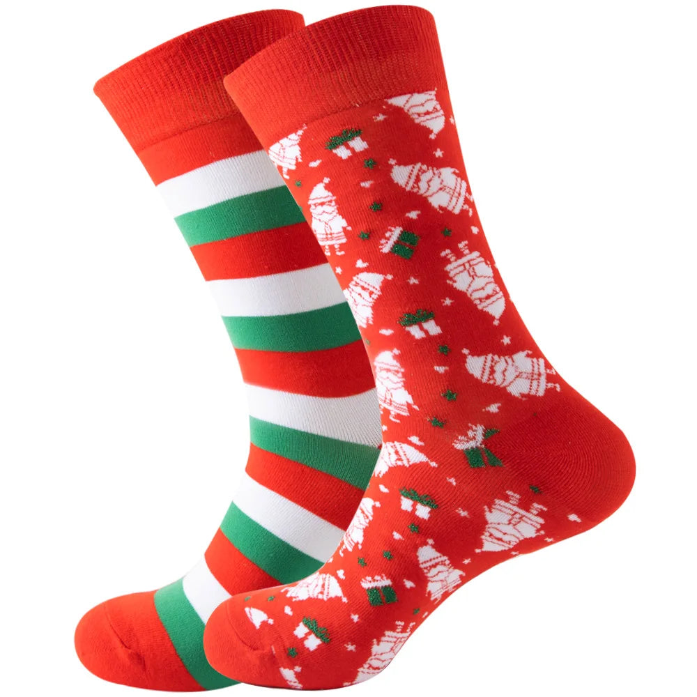 1 Pair Cartoon Santa Claus Men's Socks