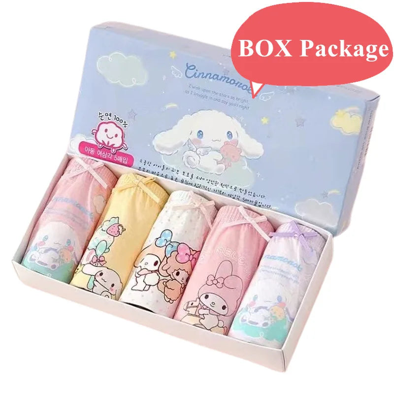 5 Pack/Box Children Panties For Girls Soft Cotton