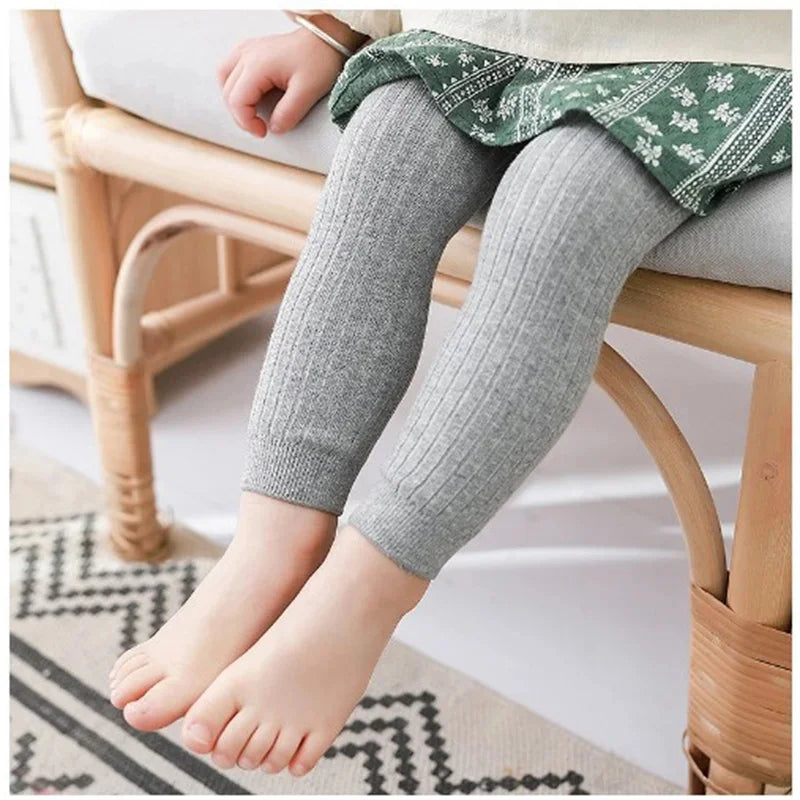 Children's Girls Boys Pants Knitted Leggings