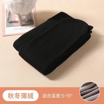 Autumn Winter Thin Plush Vertical Stripe