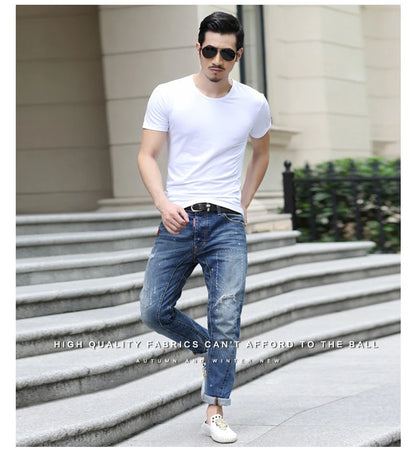 Men's Short Sleeve Top Quality Undershirt Cotton