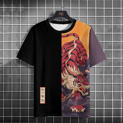 Unisex 2024 T Shirt Japanese Samurai Cat 3d