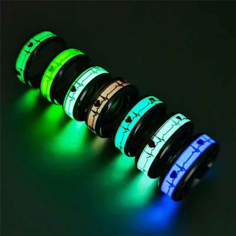 Stainless Steel Luminous Finger Rings