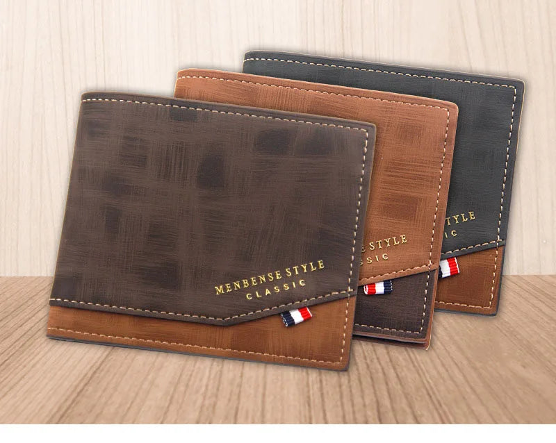 Short Men Wallets Slim Classic