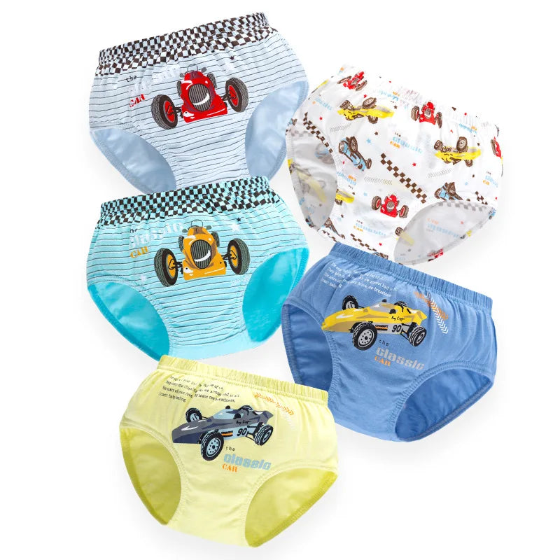 5 Pieces/Lot Children Underwear Cartoon Mickey Boys Panties