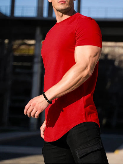 Muscle Fitness T-shirt Summer