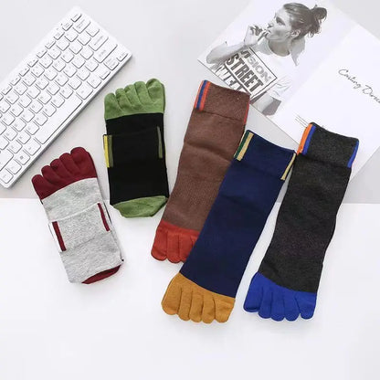 Men's Casual Five-Toe Cotton Socks