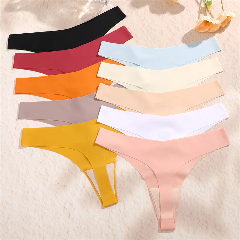 3Pcs/Set Women Seamless Panties Sexy V-Waist