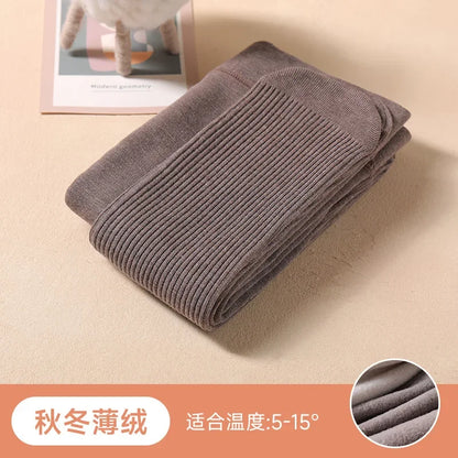 Autumn Winter Thin Plush Vertical Stripe