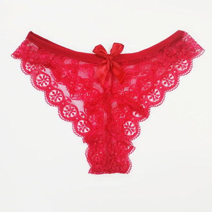 Sexy Lace Thong Women Butterfly Low Waist Panties