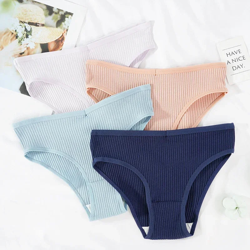 3PCS Women Cotton Lingerie Sexy