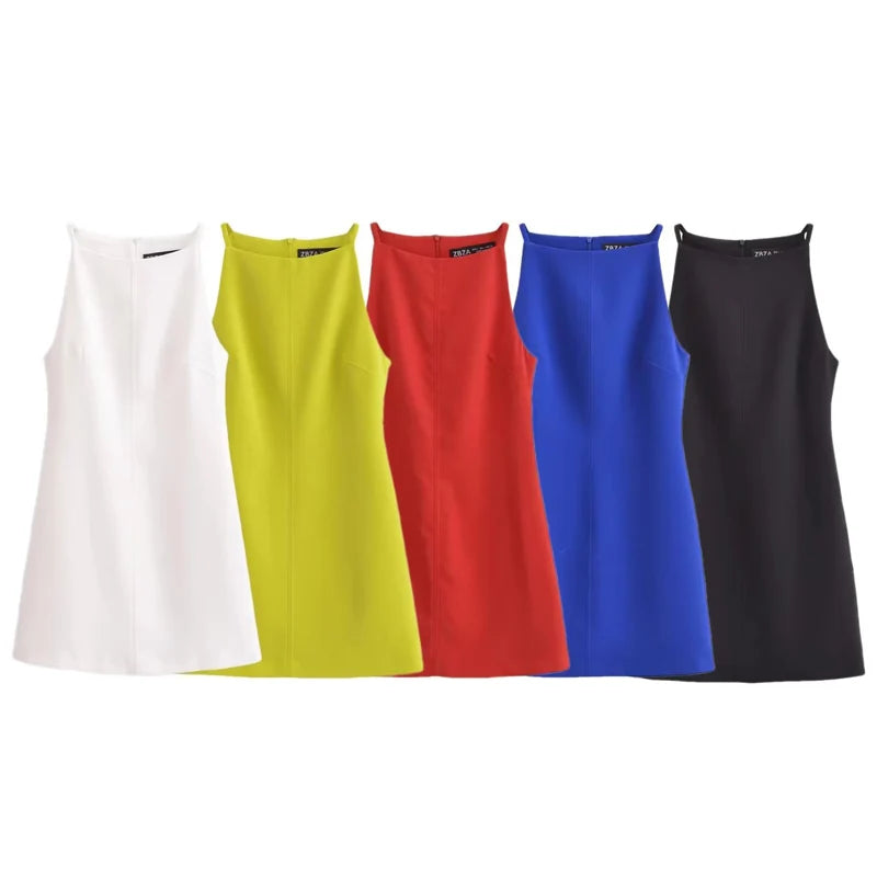 Women Dresses Bodycon Sleeveless Mini Dress