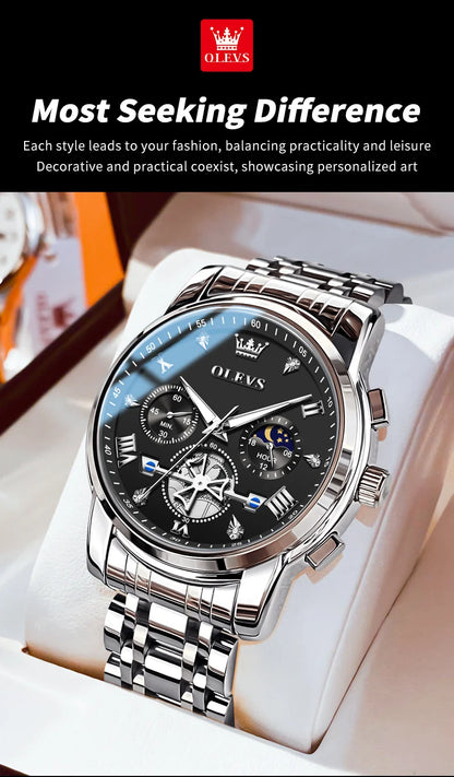 Men's Watches Classic Multifunctional Flywheel