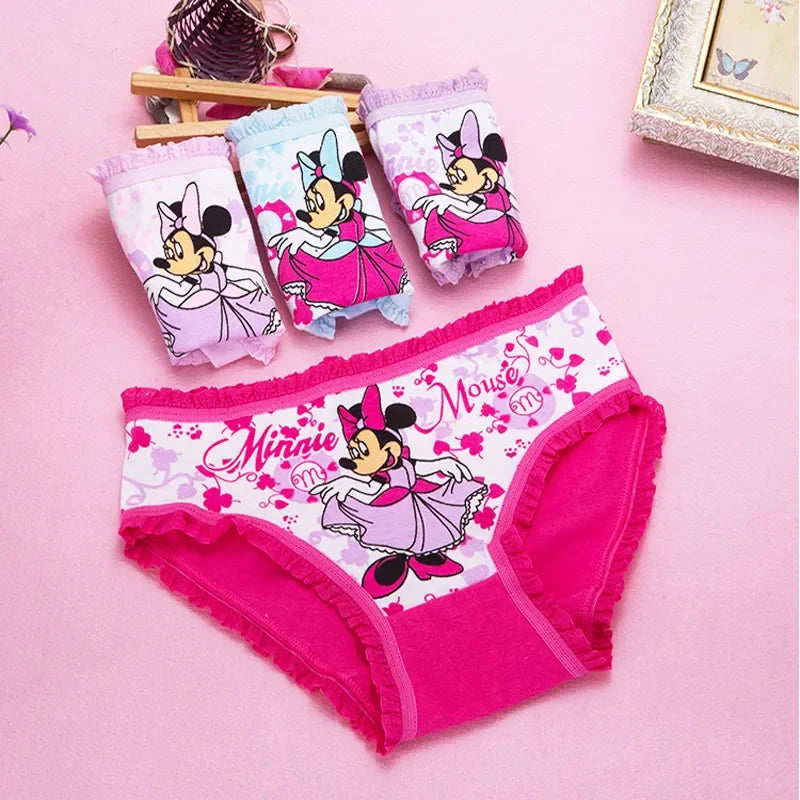 4pcs/Lot Girls  Underwear 100%Cotton Girls Panties