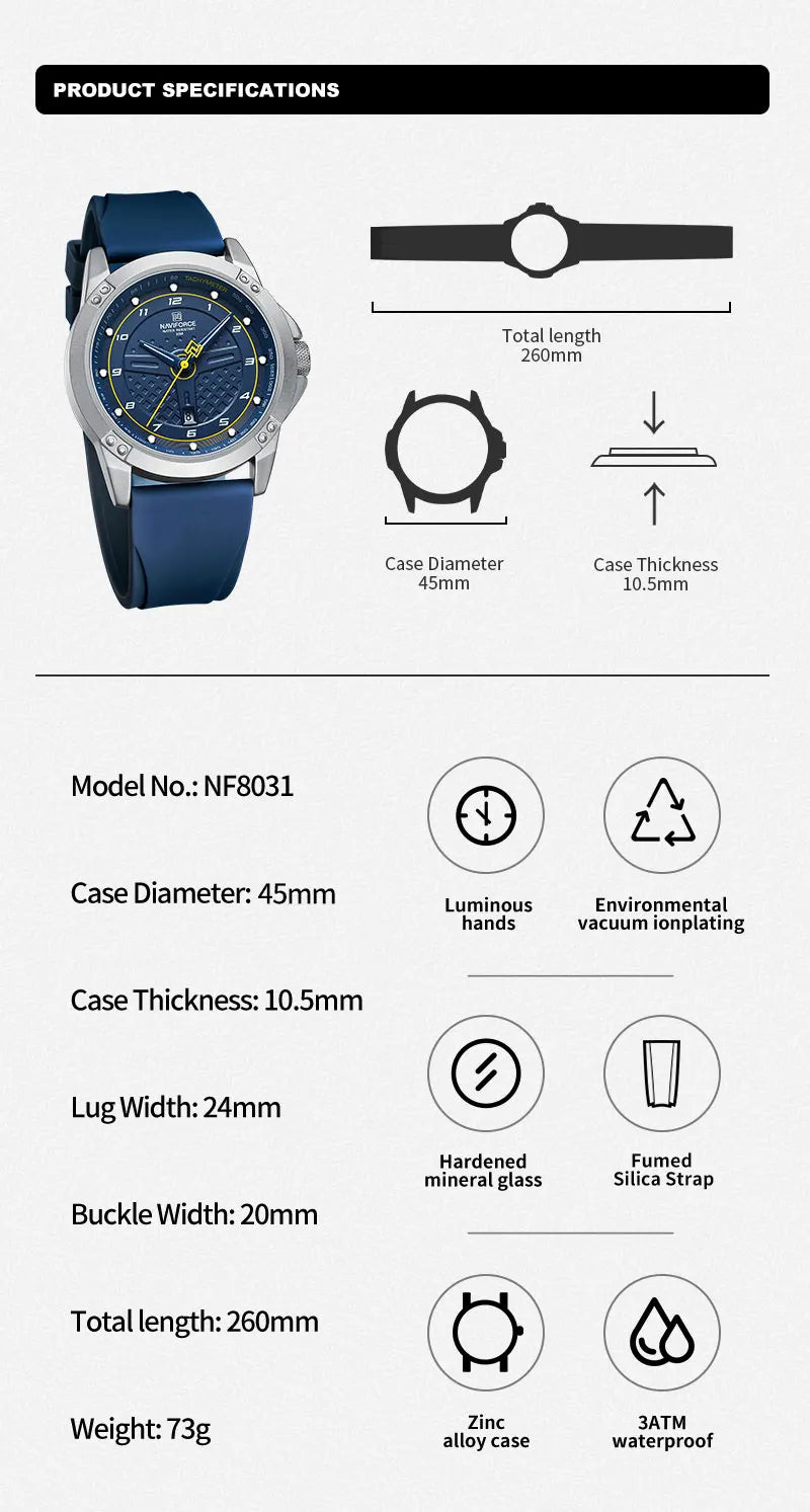 Casual Quartz Wristwatch  Waterproof