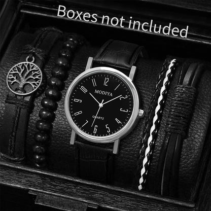 5pcs Men Business Quartz Watches