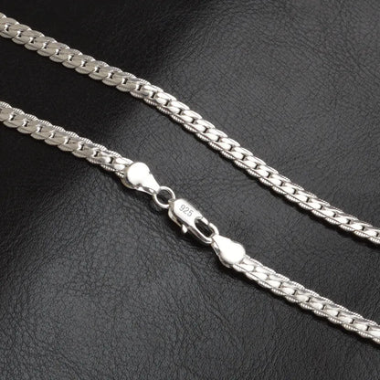 20-60cm 925 Sterling Silver Luxury Brand Necklace