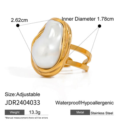 Stainless Steel Gold Color Ring