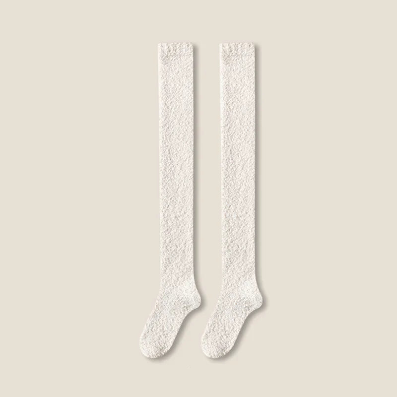 Winter Warm Coral Fleece Over-knee High Socks