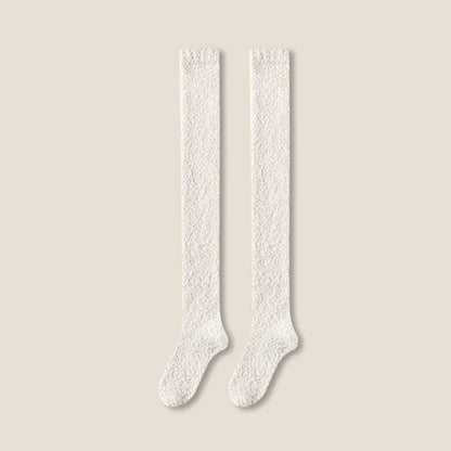 Winter Warm Coral Fleece Over-knee High Socks