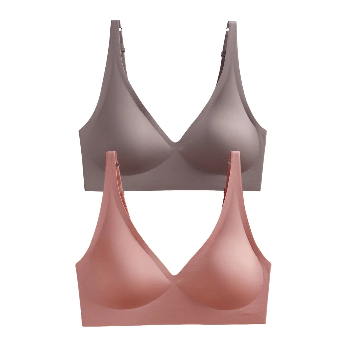 2Pcs/Set Seamless Bra Women Underwear Wireless