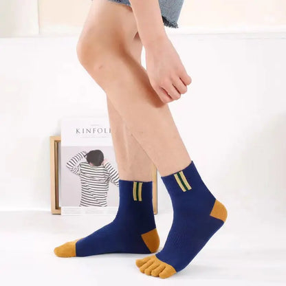 Men's Casual Five-Toe Cotton Socks