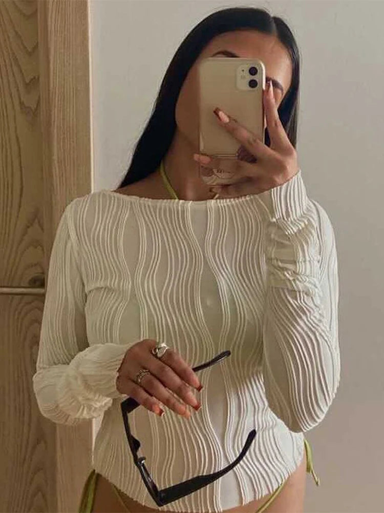 Casual Long Sleeve T-shirt Blouses