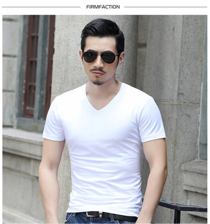 Men's Short Sleeve Top Quality Undershirt Cotton