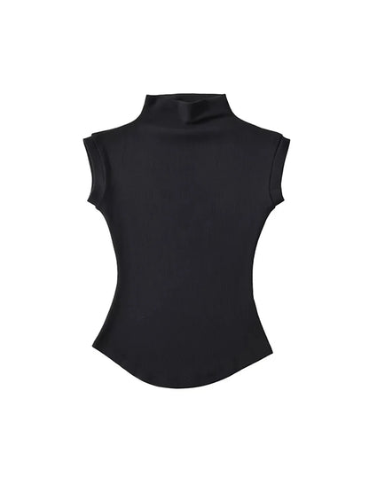 Summer Sexy Turtleneck Sleeveless T-Shirts