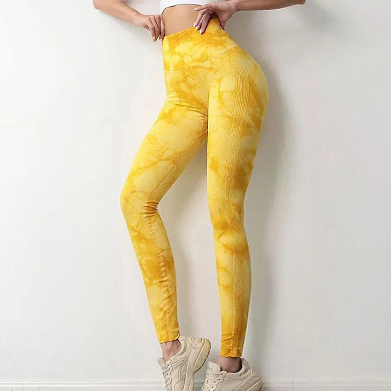 Tie-dye Gym Leggings Seamless