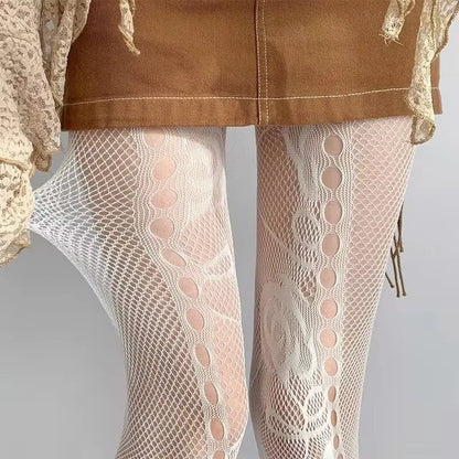 Women Sexy High Waist Fishnet Stockings