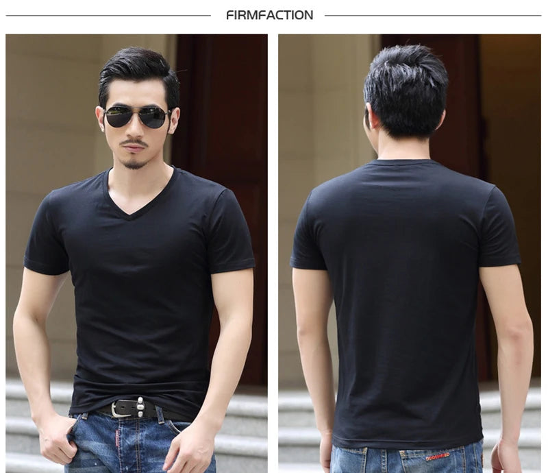 Men's Short Sleeve Top Quality Undershirt Cotton