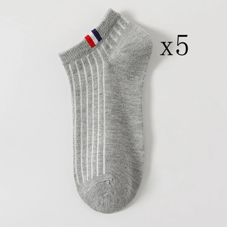 Thin Summer Blending Boat Socks(5 Pairs)