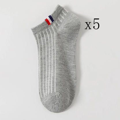 Thin Summer Blending Boat Socks(5 Pairs)