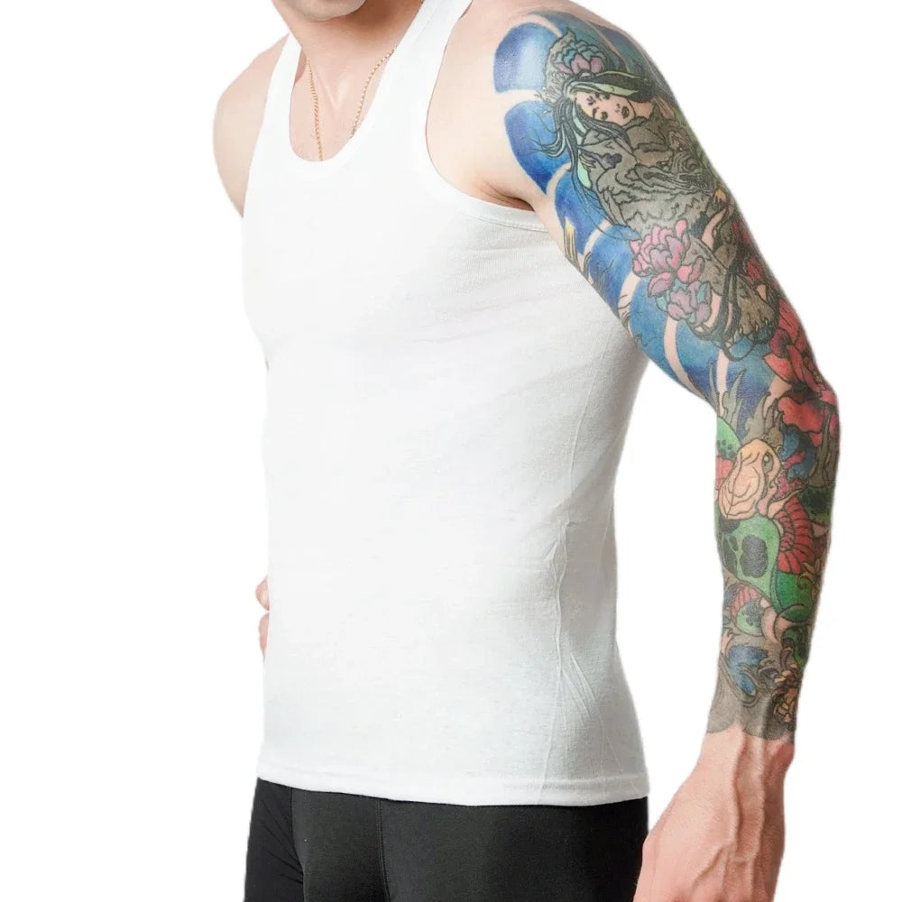 9Pcs Men's Cotton Athletic Tank Top Sleeveless