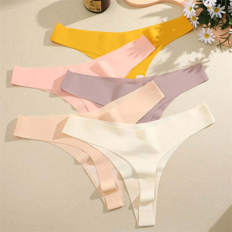 3Pcs/Set Women Seamless Panties Sexy V-Waist