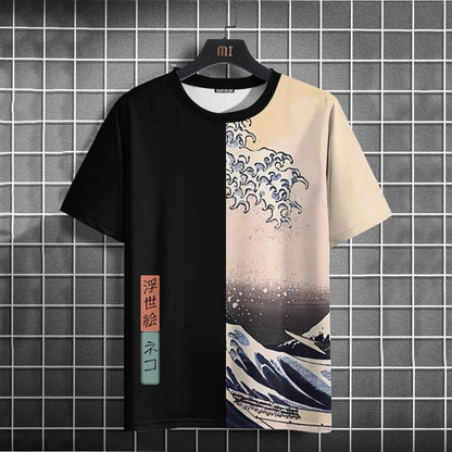 Unisex 2024 T Shirt Japanese Samurai Cat 3d