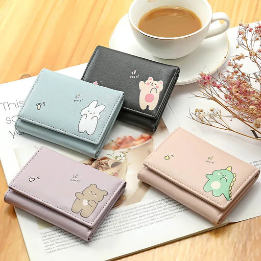 Women Short Cute Small Wallets Student