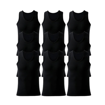 9Pcs Men's Cotton Athletic Tank Top Sleeveless