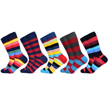 5 Pairs Novelty Men's Cotton Colorful