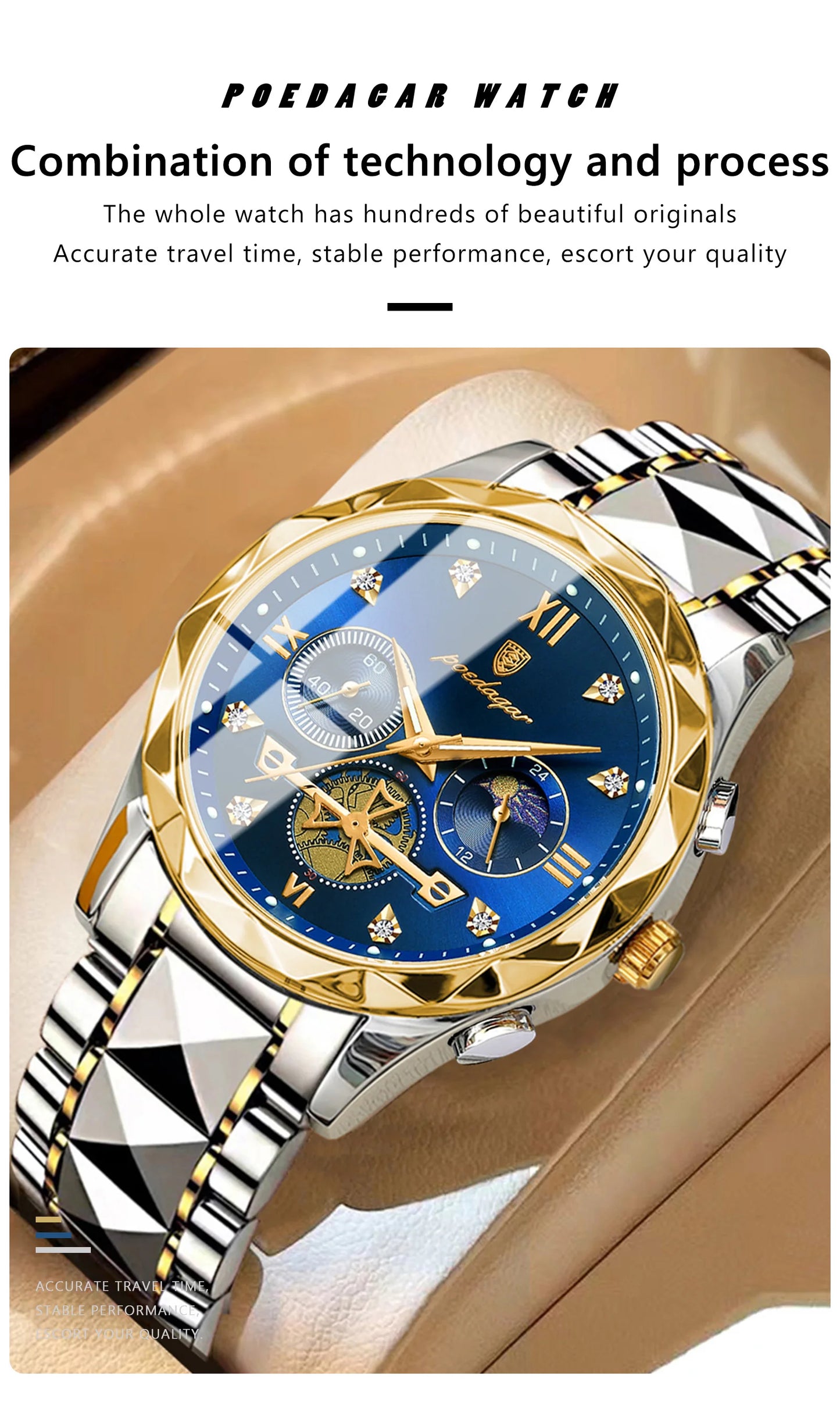 Luxury Man Wristwatch Waterproof