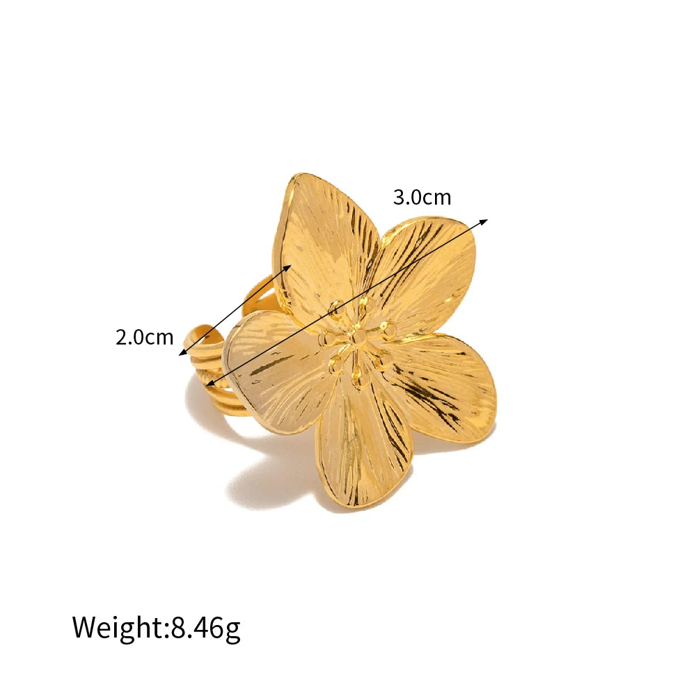 Stainless Steel Gold Color Ring