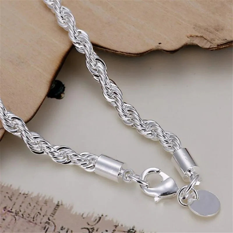 New High quality 925 Sterling Silver 4MM