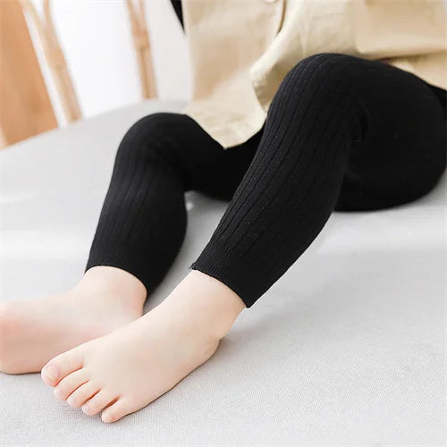 Children's Girls Boys Pants Knitted Leggings