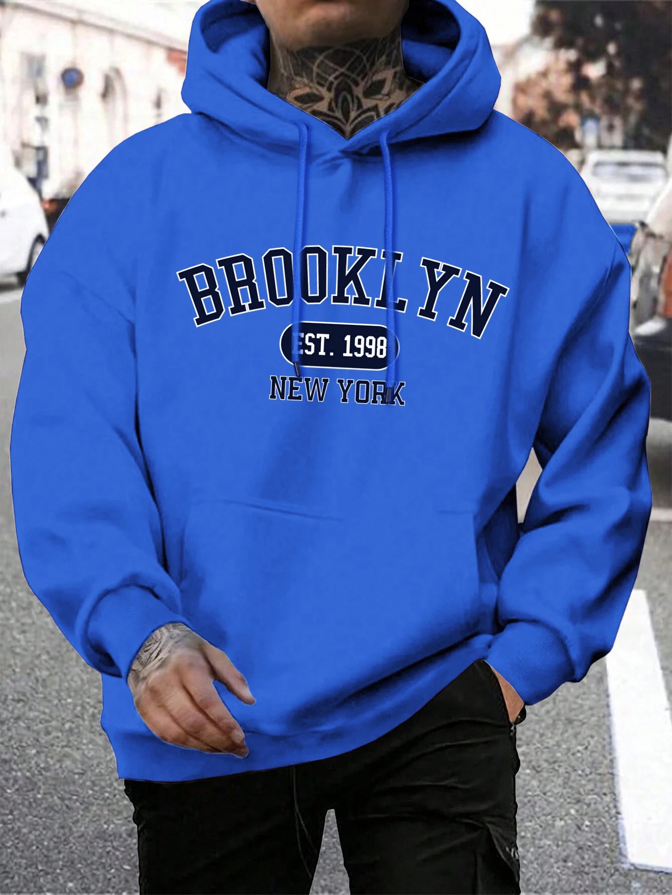 Brooklyn Est 1998 New York Printing Men Hoodies